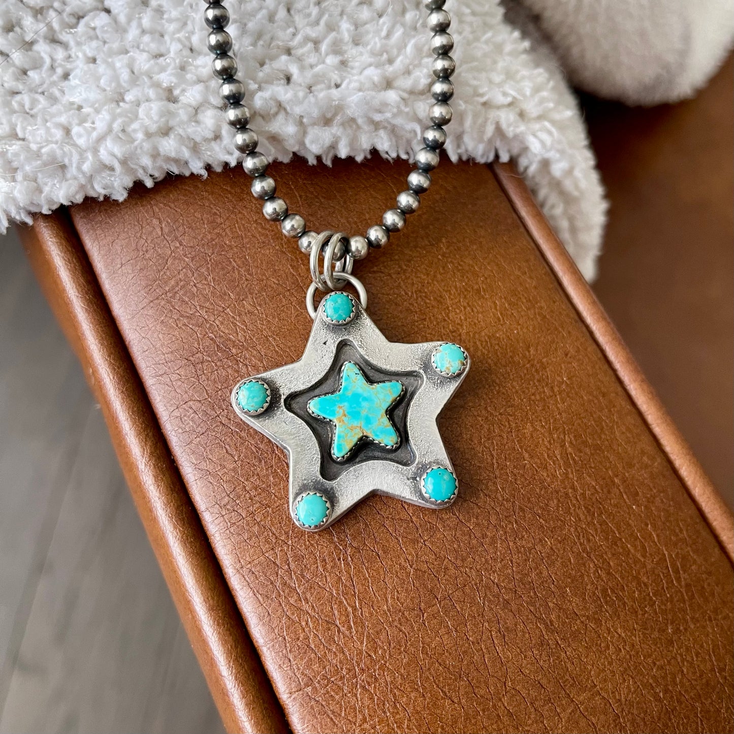 Solid Cast Star Shadowbox Necklace