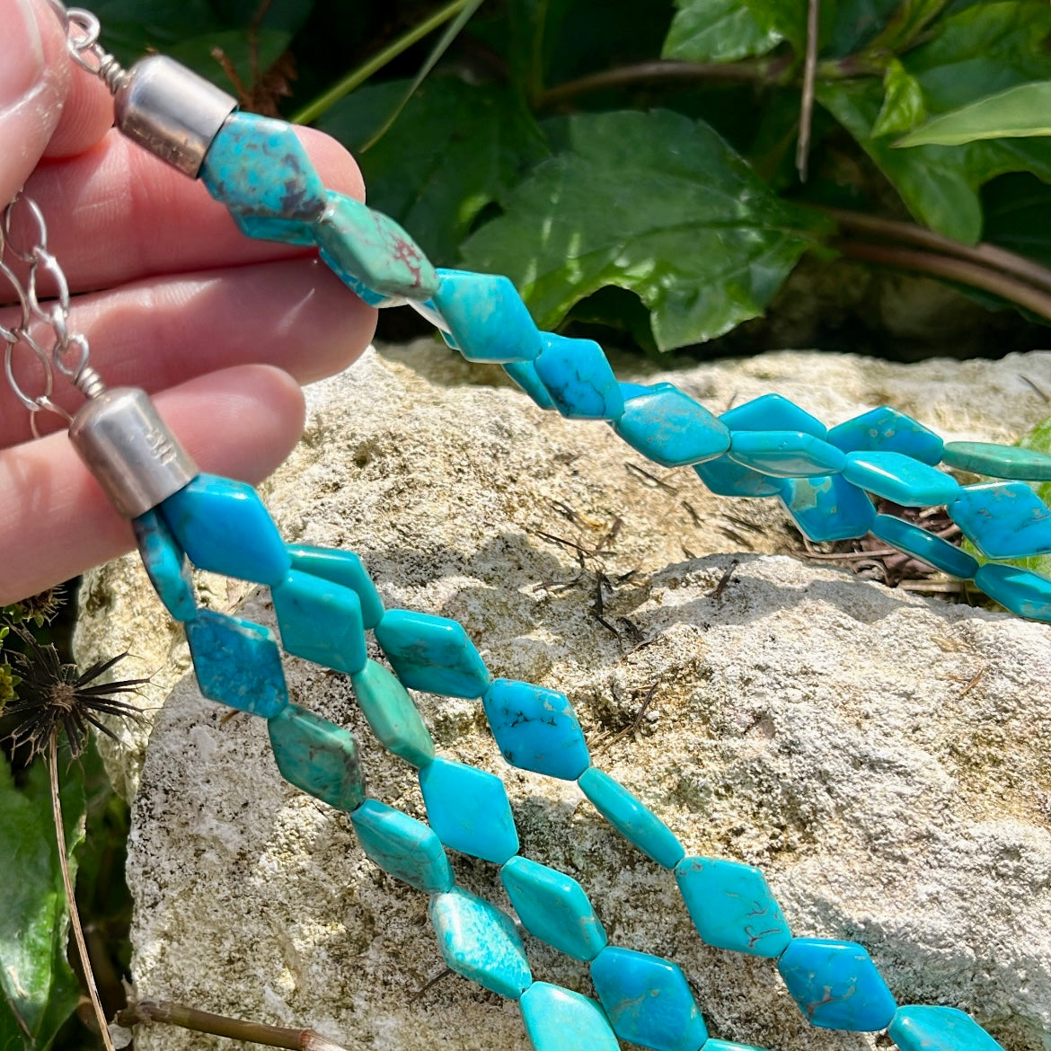 Vintage Turquoise Bead Necklace