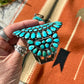 Vintage Navajo Turquoise Cluster Cuff