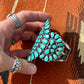 Vintage Navajo Turquoise Cluster Cuff