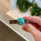 Turquoise Leather Slide Bracelet