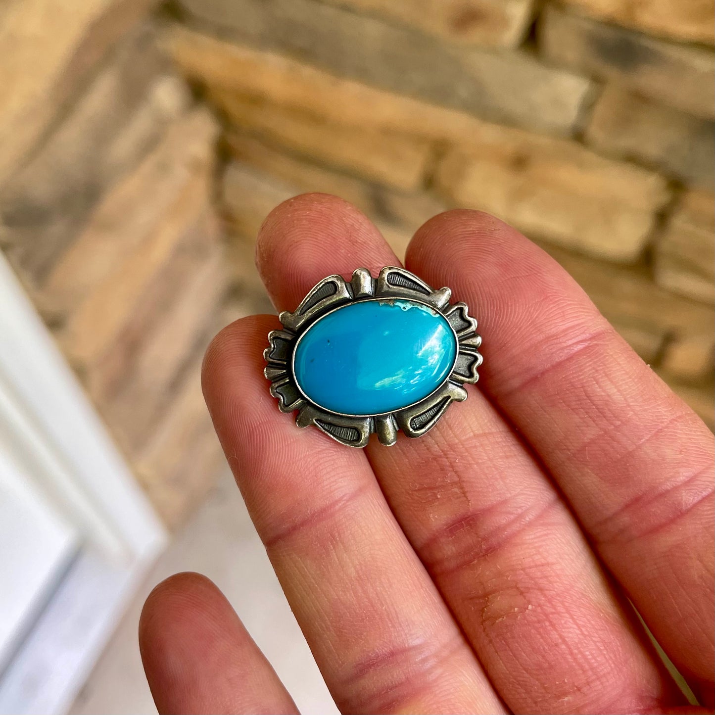 Vintage Turquoise Pin