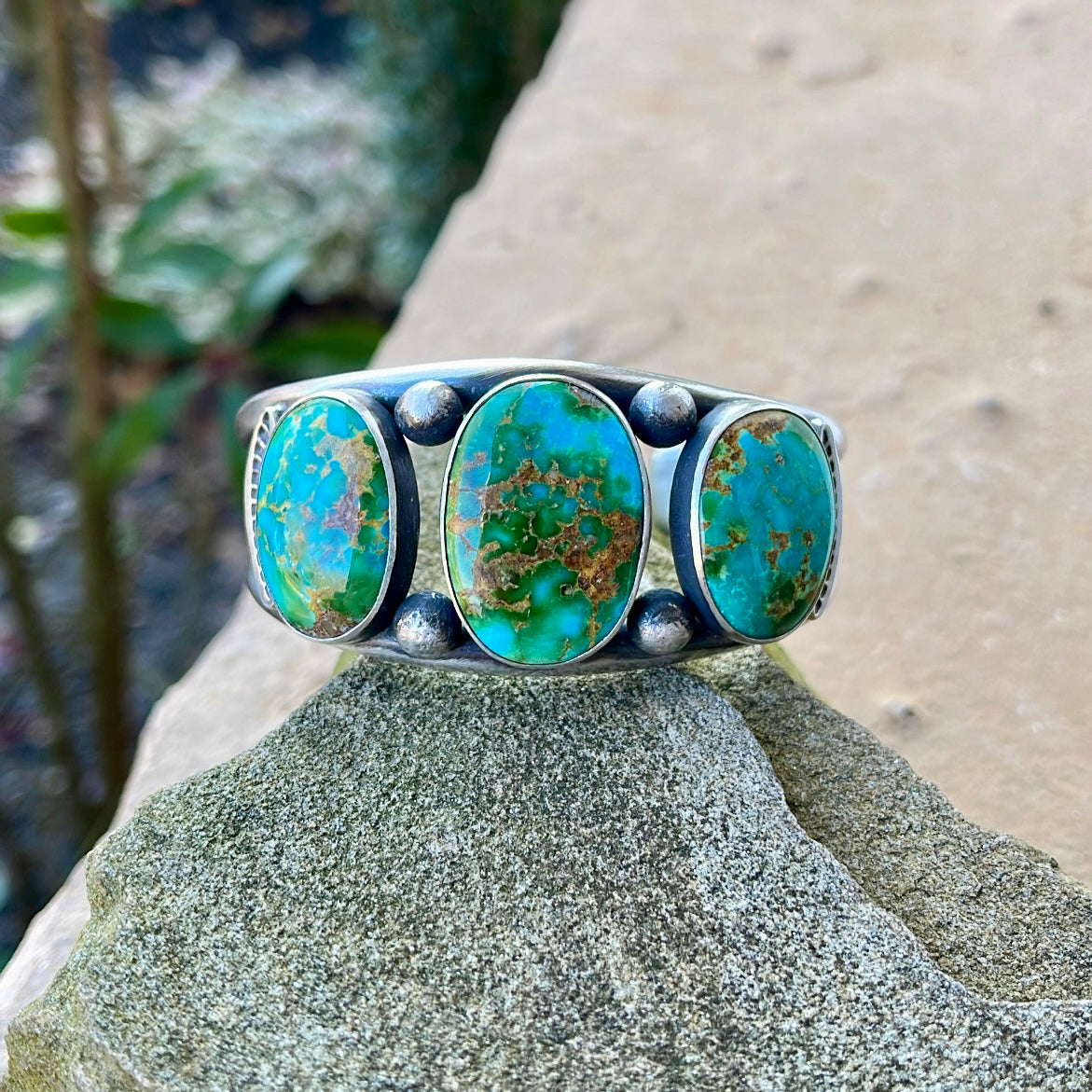 Sonoran Mountain Three Stone Cuff