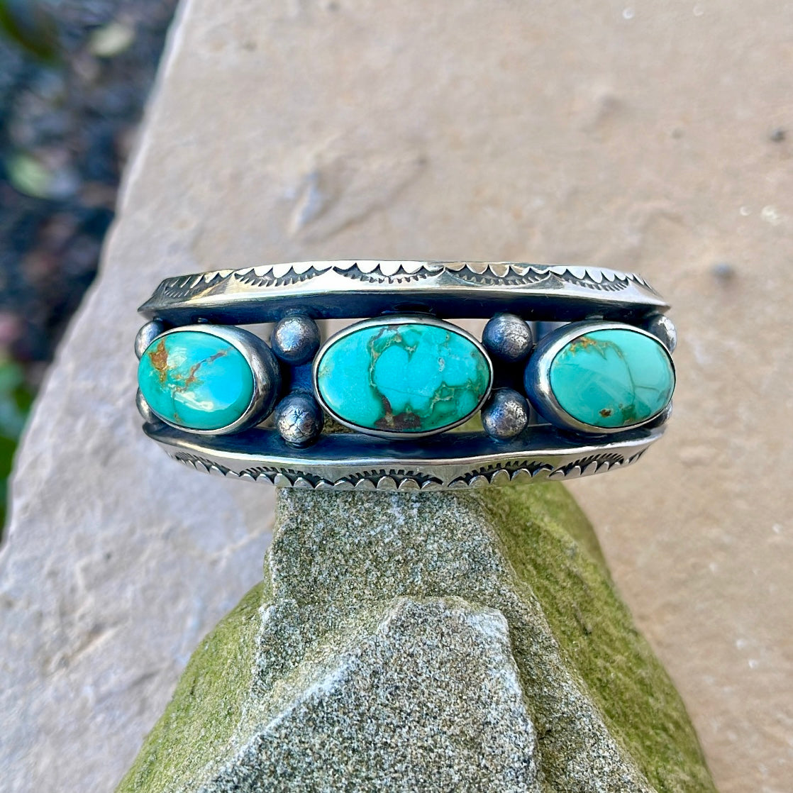 Emerald Valley Three Stone Cuff