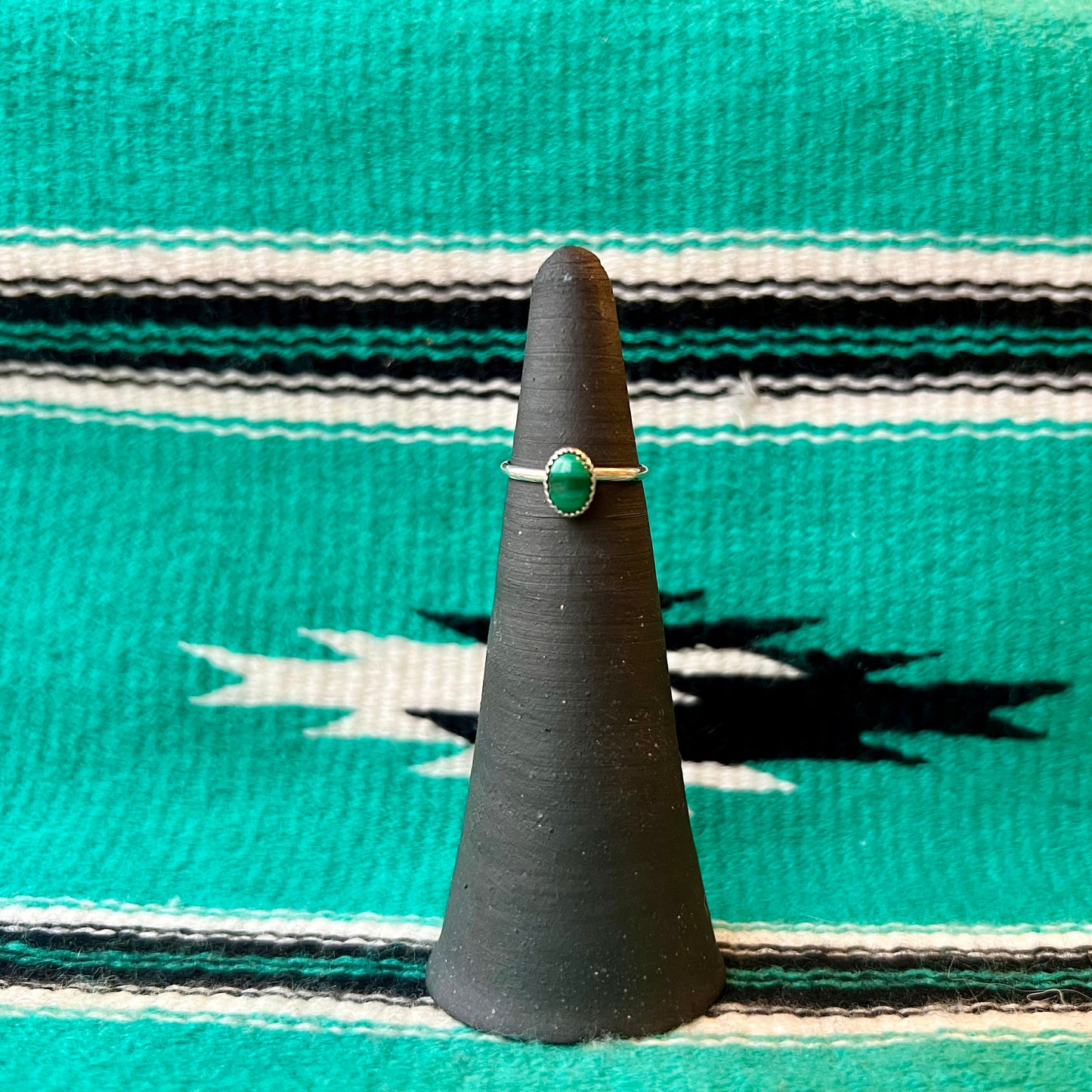 Vintage Malachite Ring - Size 5