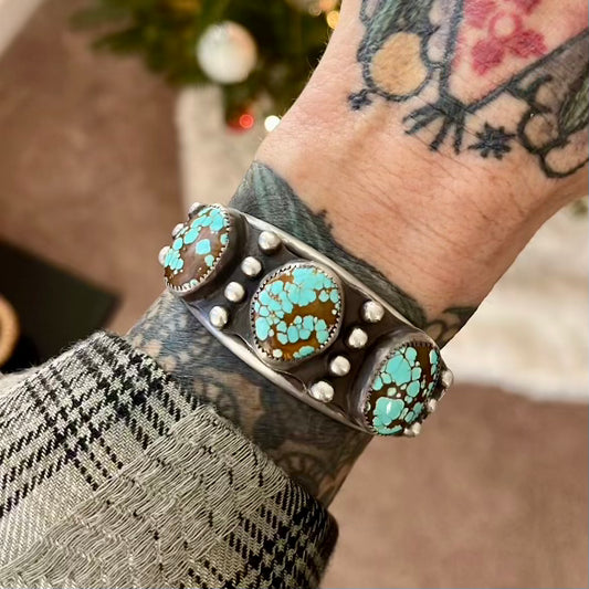 Number 8 Turquoise Cuff