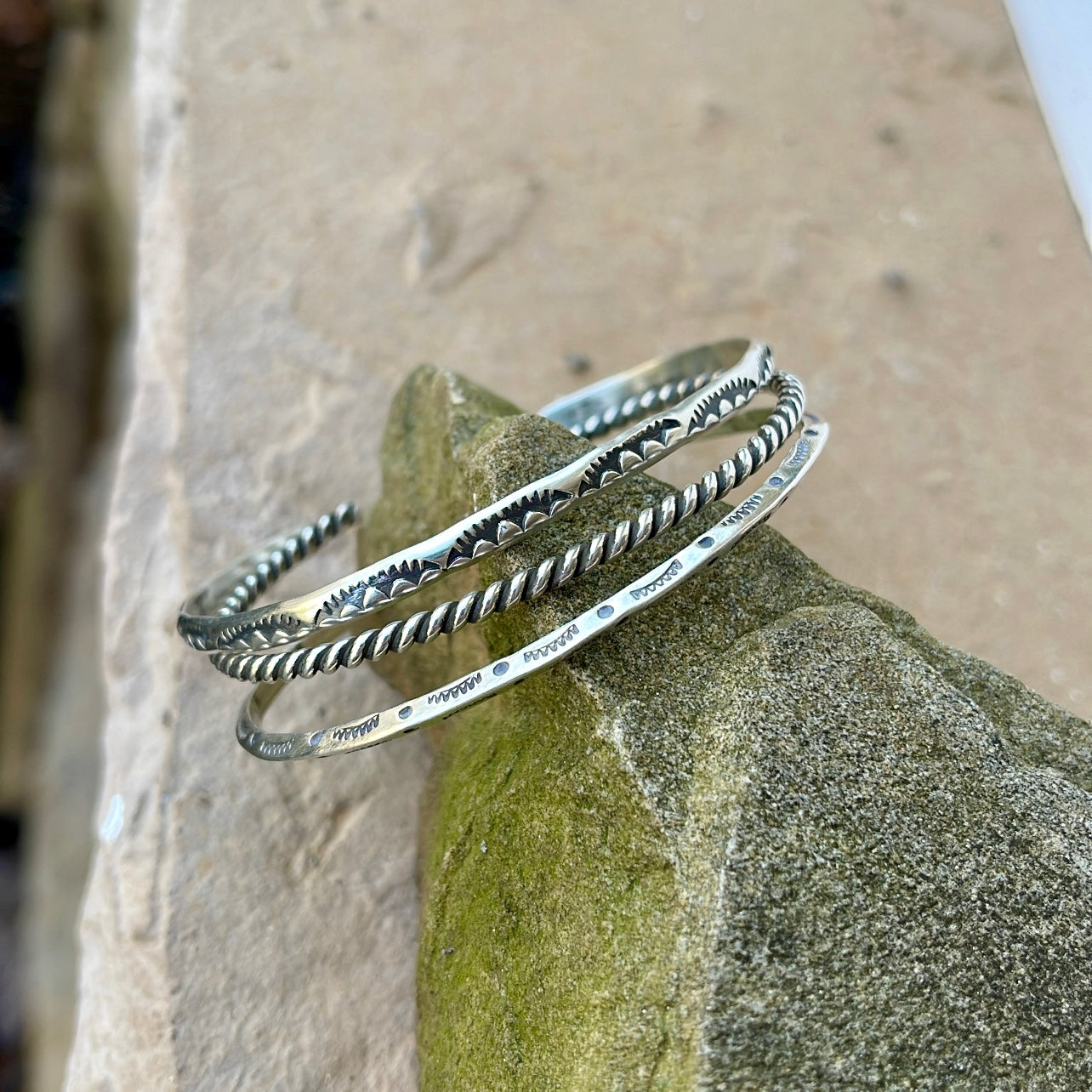 Mountain Peak Cuff Stack