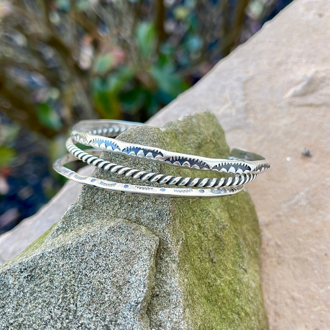 Mountain Peak Cuff Stack