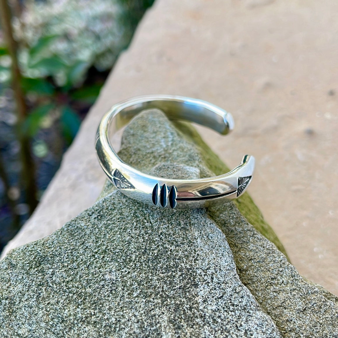 Chunky Arrow Stamped Stacker Cuff