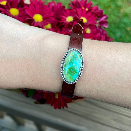 Sonoran Mountain Leather Wrap Bracelet