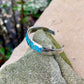 Vintage Turquoise Inlay Cuff