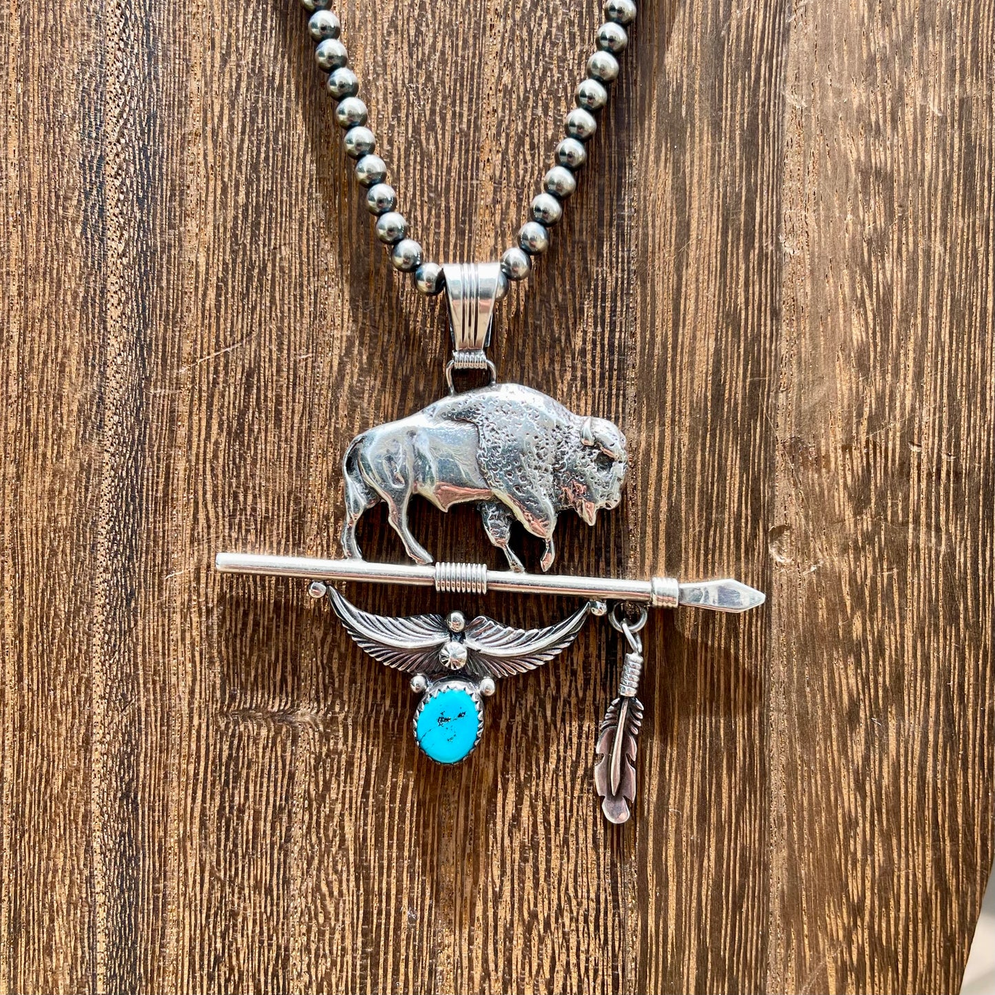 Vintage Buffalo Turquoise Necklace