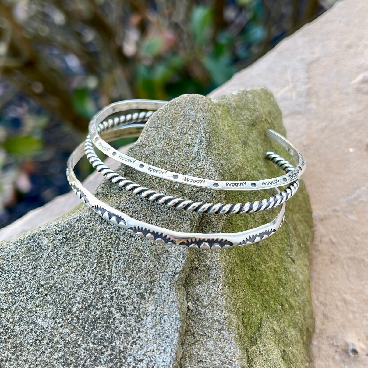 Mountain Peak Cuff Stack