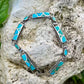 Vintage Turquoise Inlay Link Bracelet