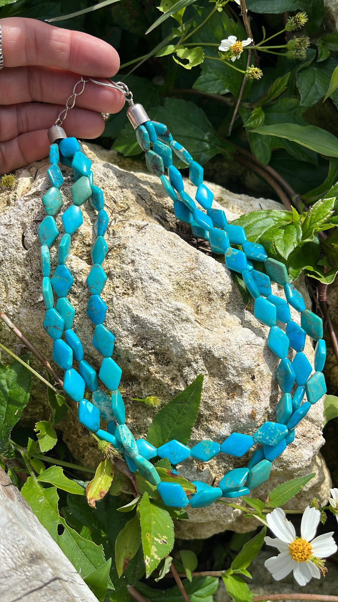 Vintage Turquoise Bead Necklace