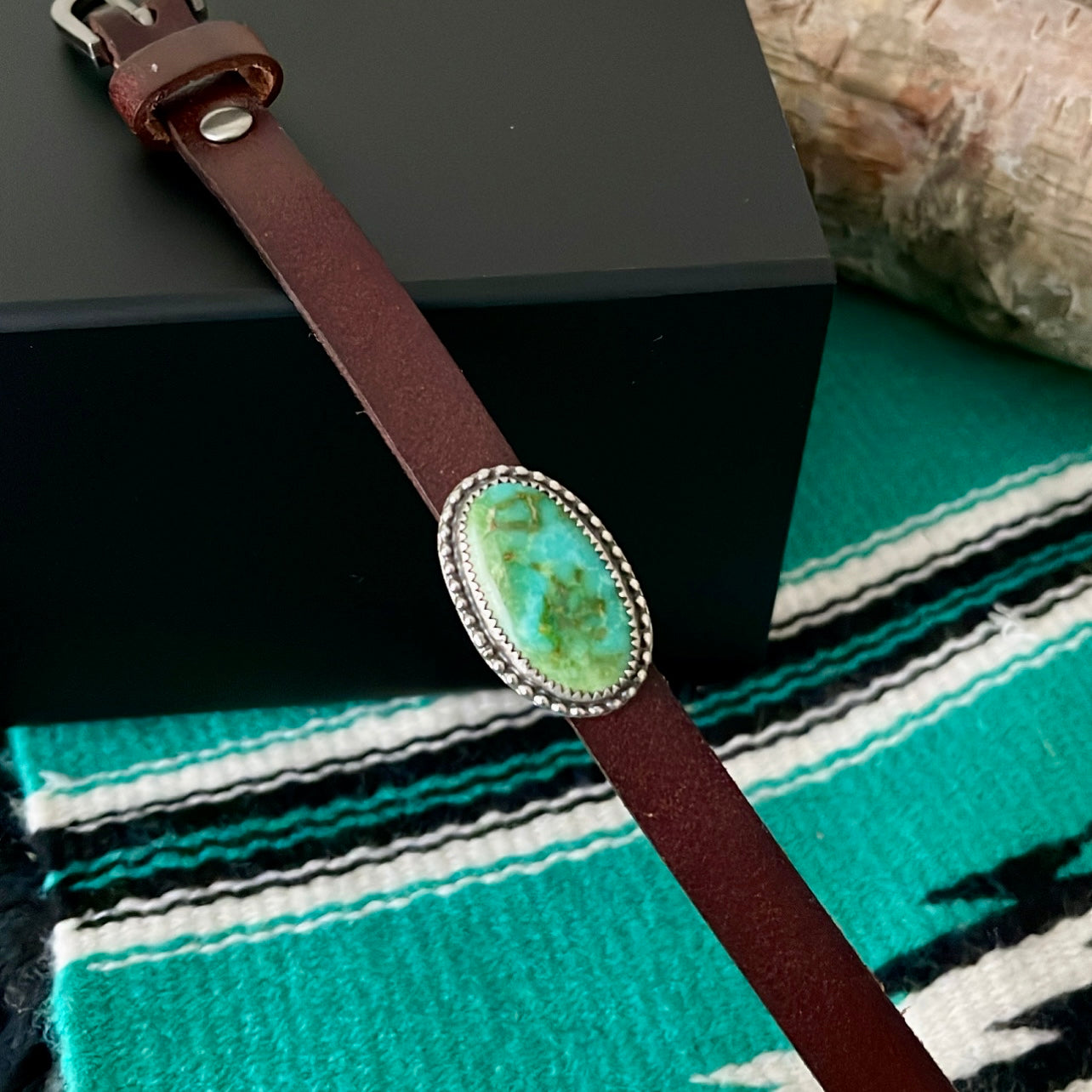 Sonoran Mountain Leather Wrap Bracelet