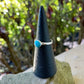 Turquoise Stacker Ring - Size 8