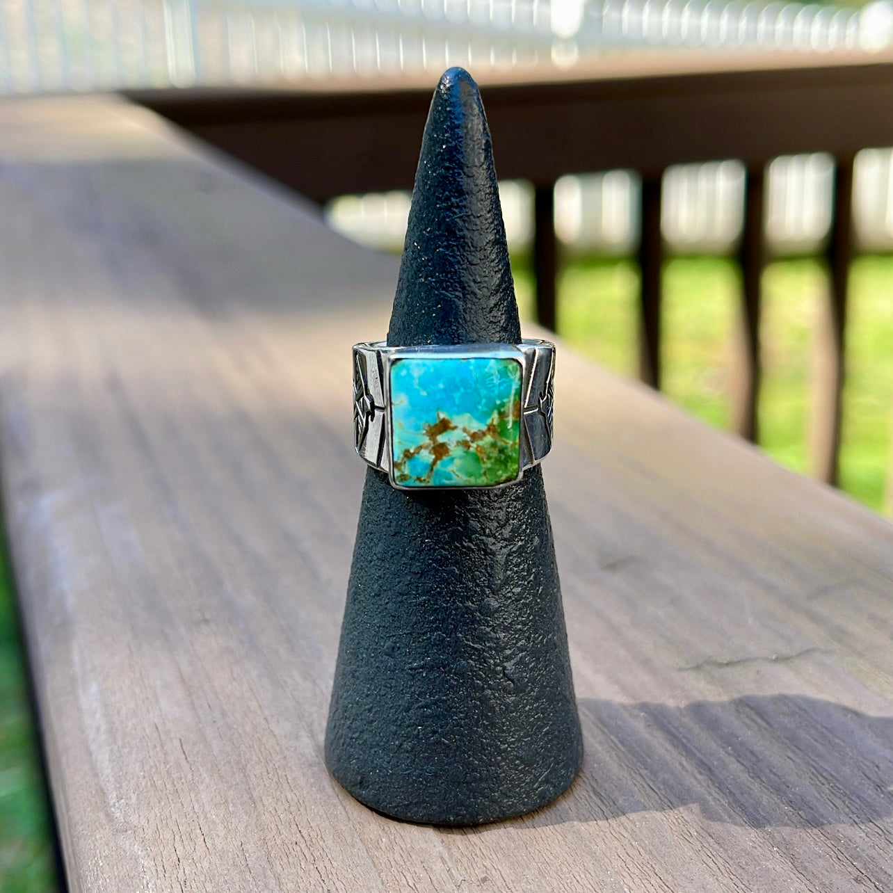 Sonoran Thunderbird Cigar Band Ring - Size 7.5