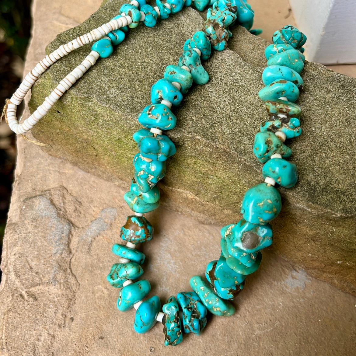 Vintage Turquoise Bead Necklace