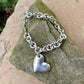 Vintage Heart Charm Bracelet