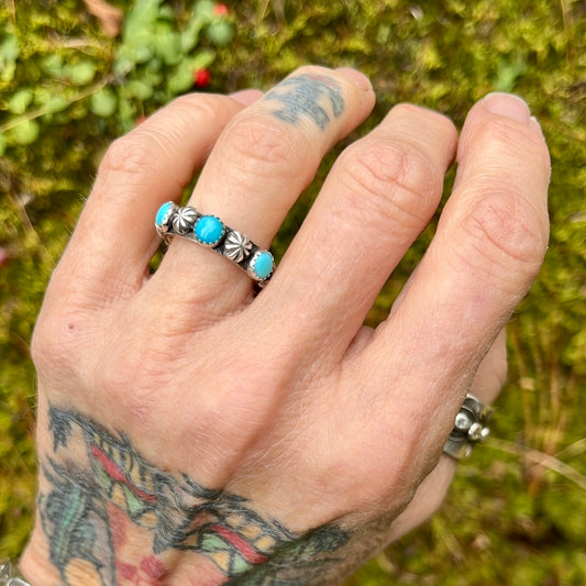 Kingman Turquoise Heirloom Ring