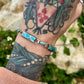 Vintage Turquoise Inlay Link Bracelet