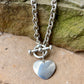 Vintage Heart Toggle Necklace