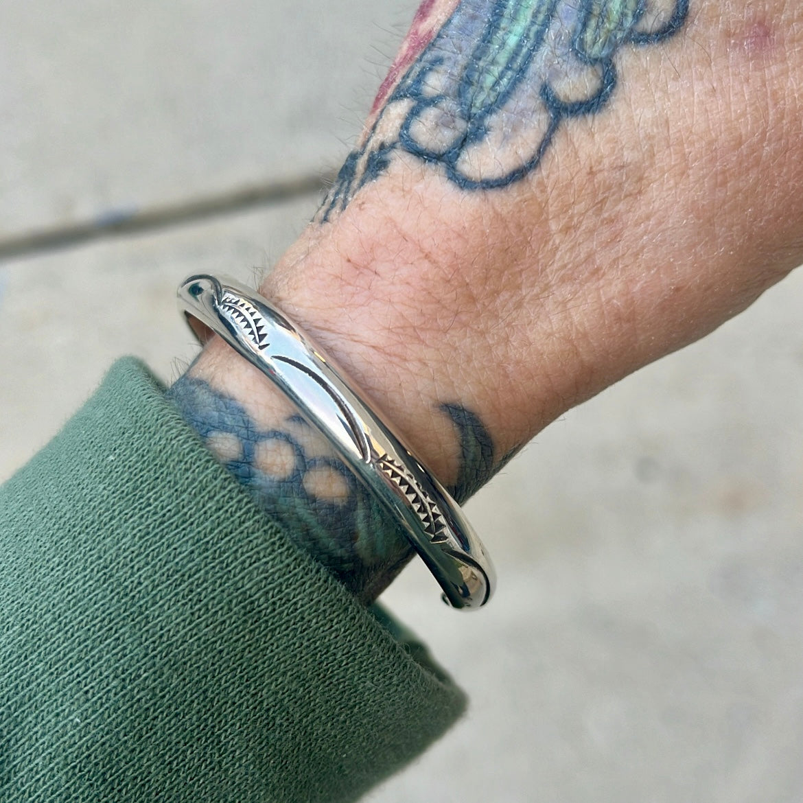 Vintage Stamped Cuff