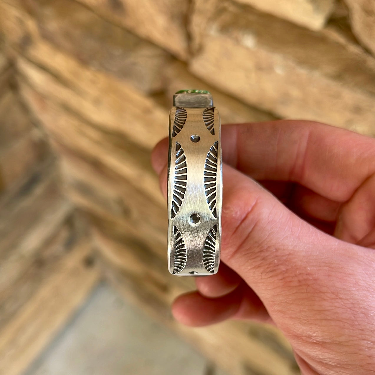 Pilot Mountain Stamped Stacker Cuff