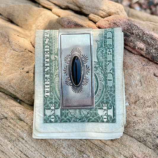 Onyx Money Clip