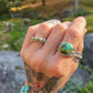 Sonoran Mountain Turquoise Tapered Ring - Size 7.25