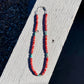 Orange Spiny & Turquoise Bead Necklace