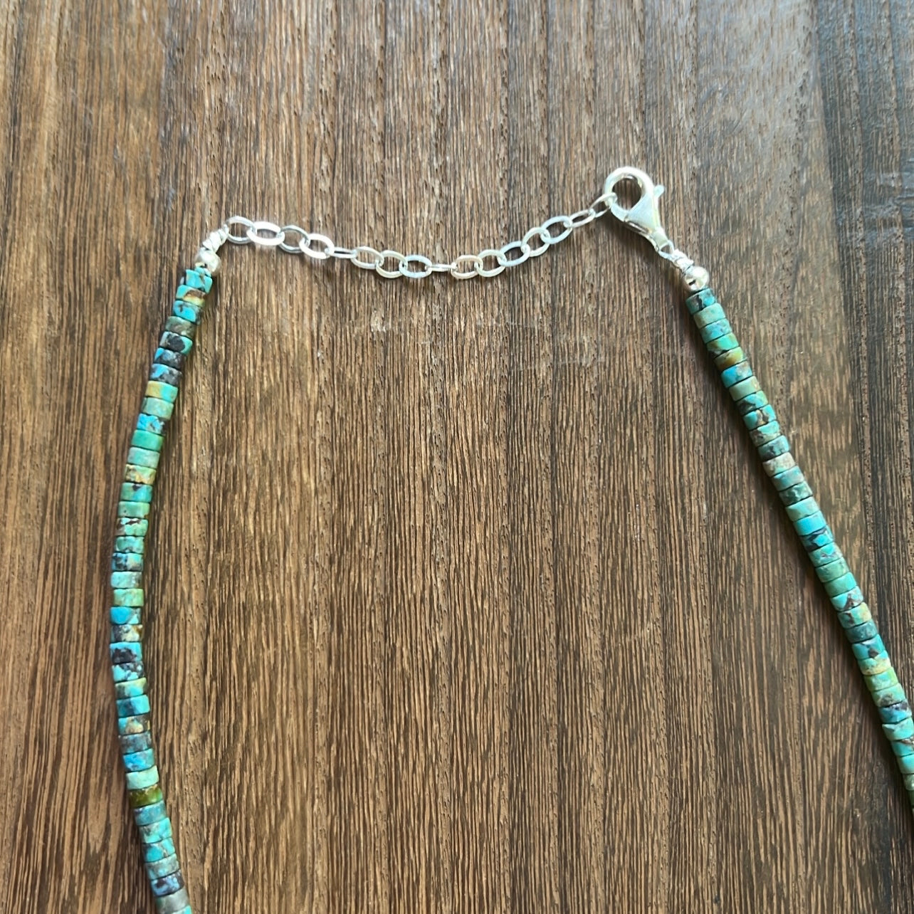 Turquoise & Silver Bead Necklace