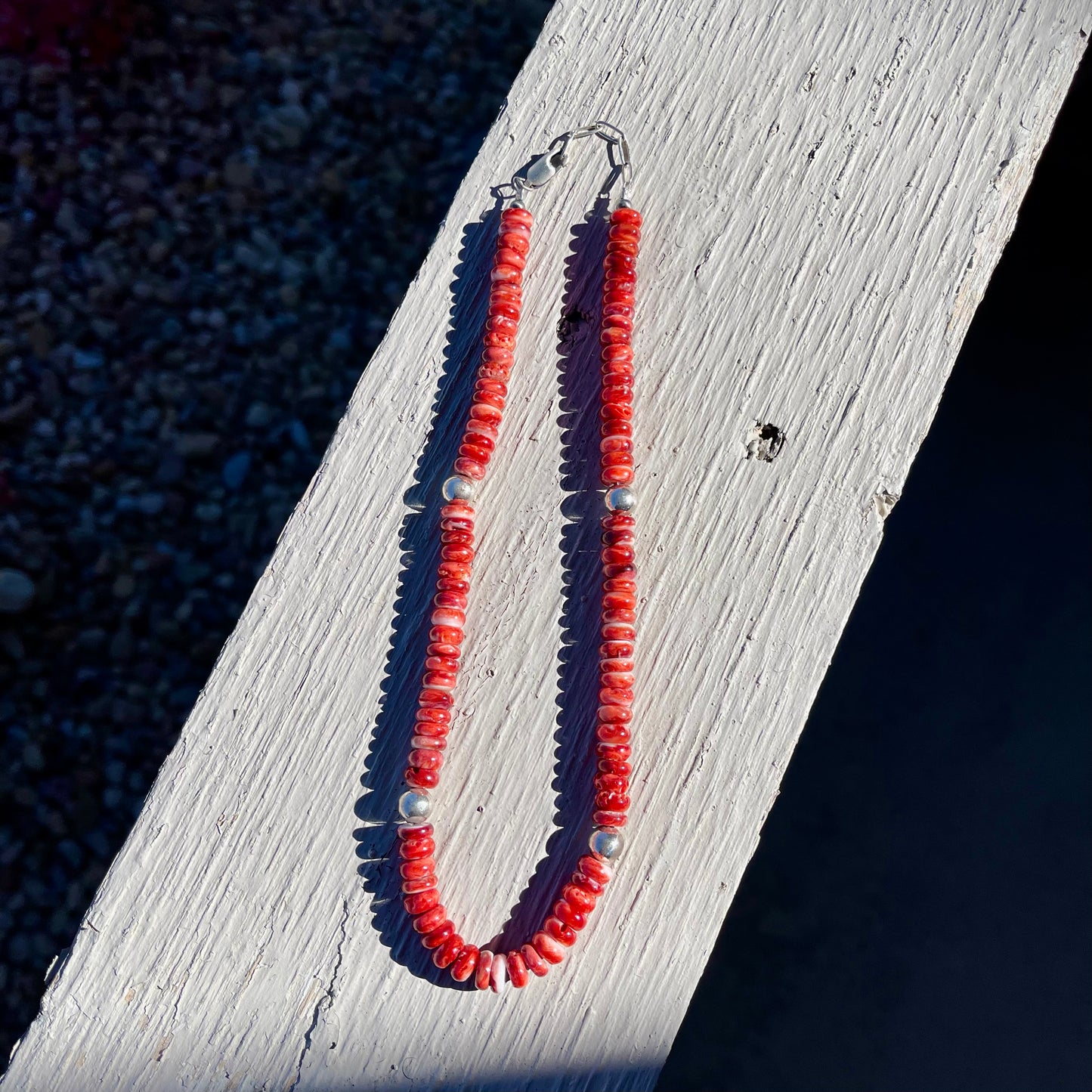 Orange Spiny Bead Necklace