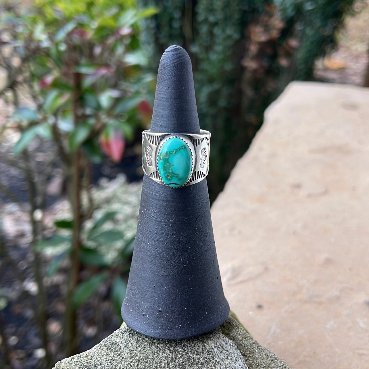 Emerald Valley Turquoise Cigar Band Ring