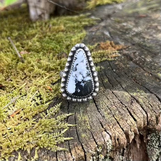 White Buffalo Ring - Size 7