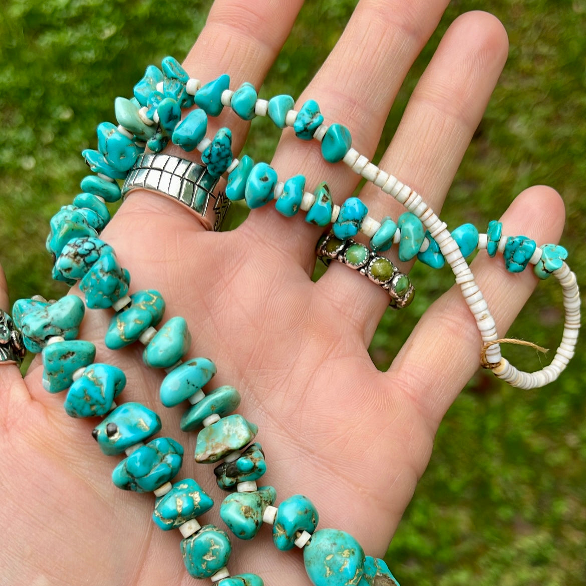 Vintage Turquoise Bead Necklace