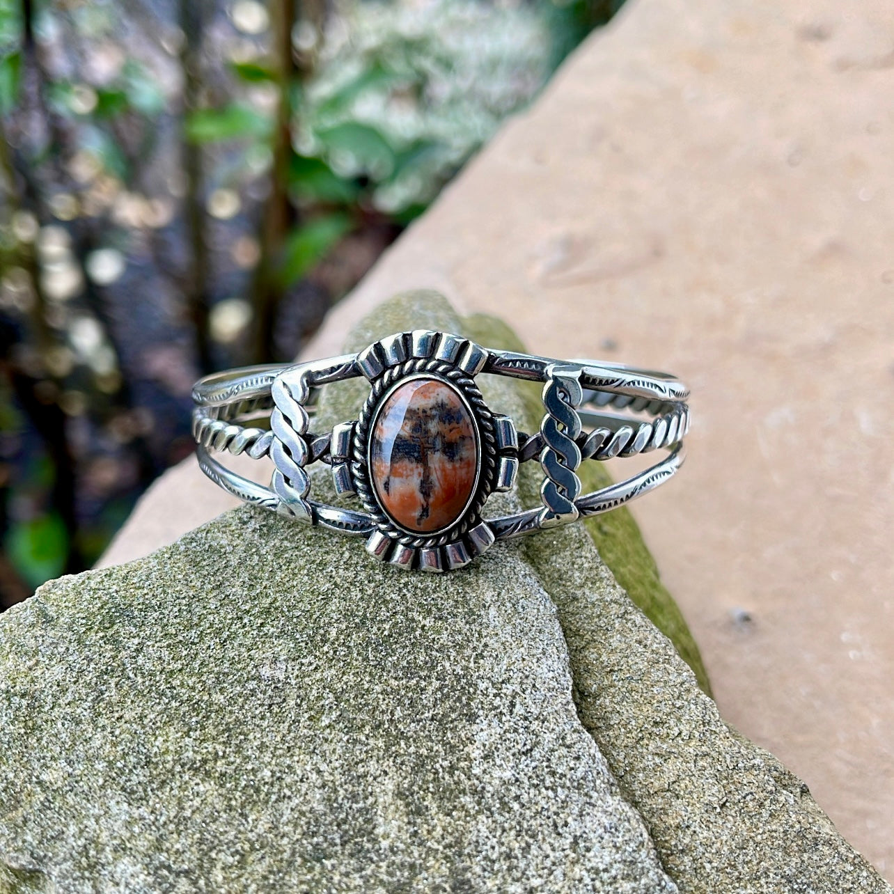 Vintage Petrified Wood Cuff