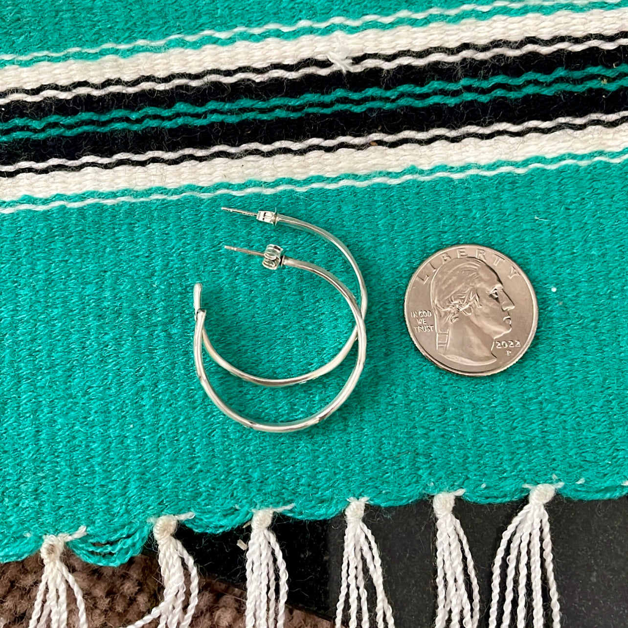 Stamped Hoop Earrings