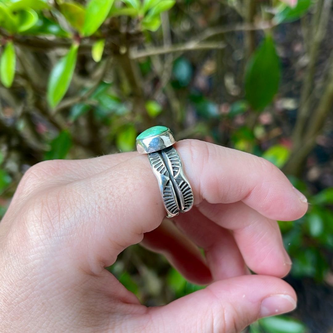 Turquoise Stacker Ring - Size 6