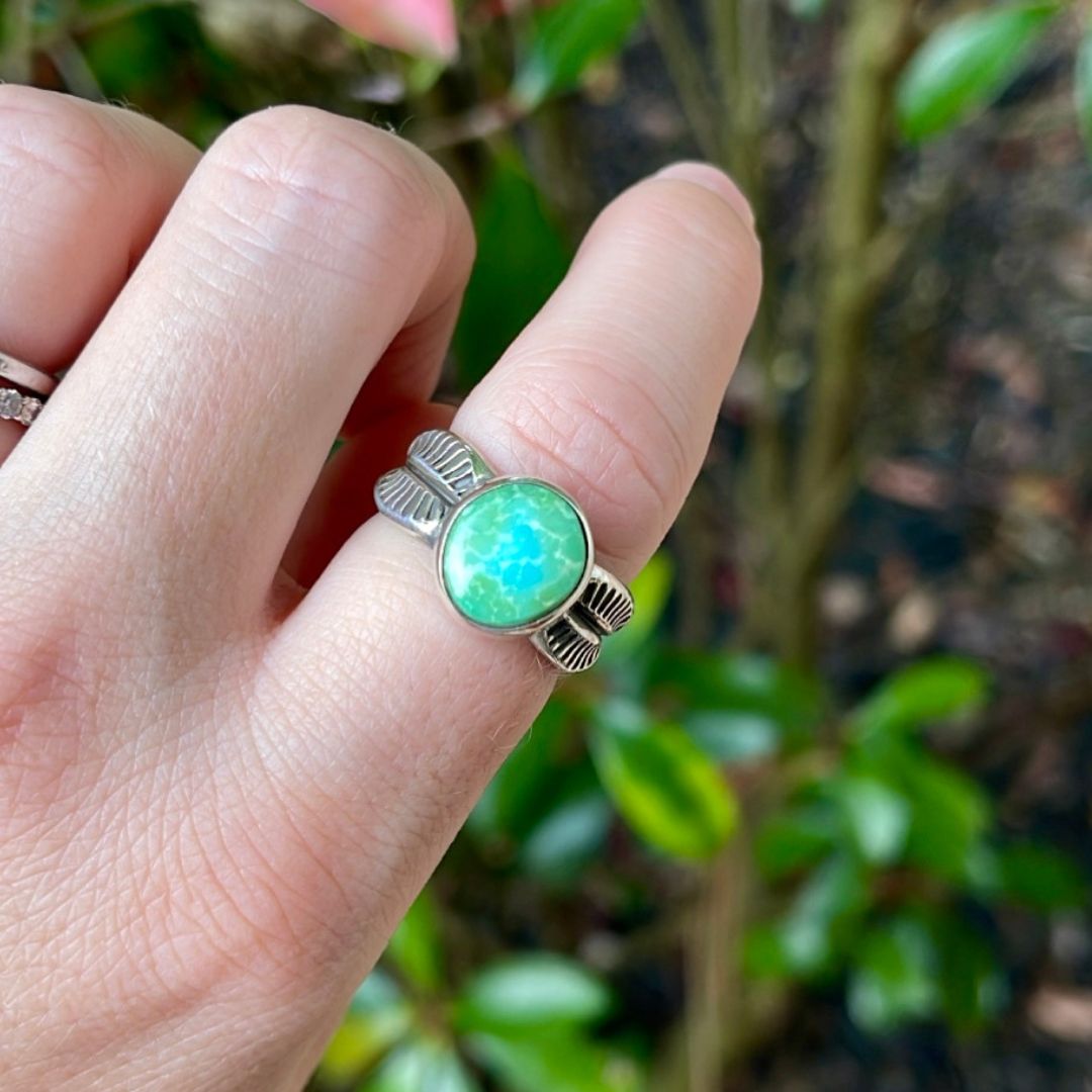 Turquoise Stacker Ring - Size 7