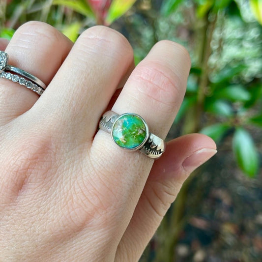 Turquoise Stacker Ring - Size 9