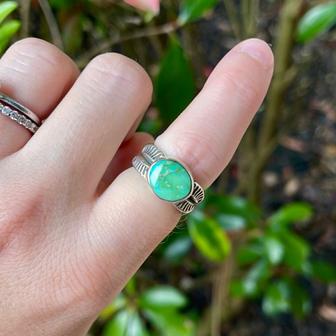 Turquoise Stacker Ring - Size 6