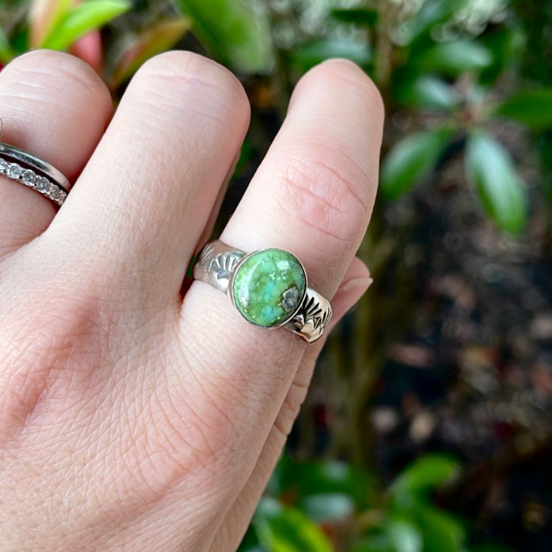 Turquoise Stacker Ring - Size 8