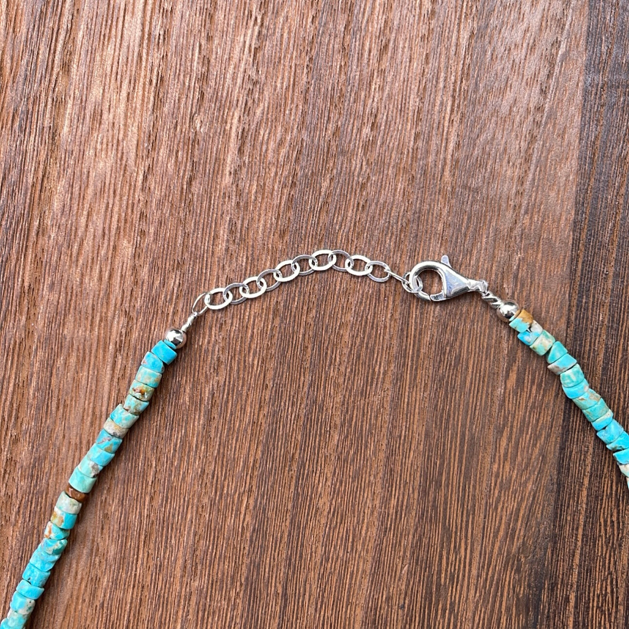 Turquoise & Silver Bead Necklace